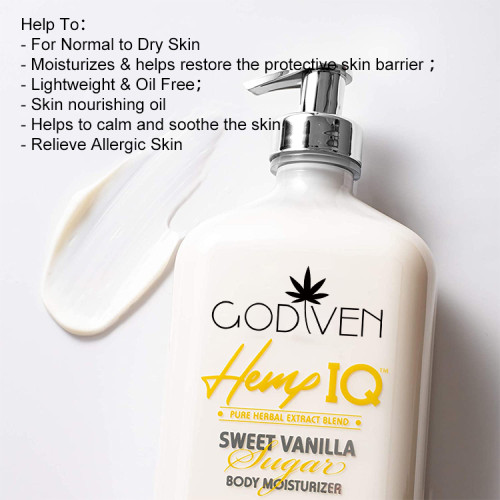 100% natural hemp body lotion set with real cbd content,enriched cannabiniols help to moisturizing dry skin
