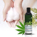 Organic hemp shower gel bottle,with real CBD to relieve inflammation,protect kind health.support private label for the body wash