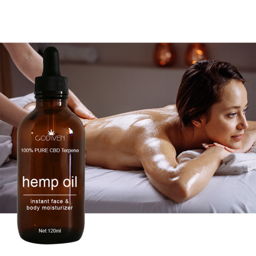 Real body oil containers with enriched hemp body oil,relaxing and calming for body