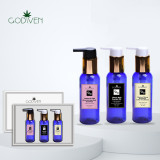 Lower MOQ With Private Label Natural CBD Oil Content Shampoo Conditioner Hair Mask Hair Care Set Women Serum Hair Repair Set