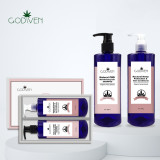 Support Private Label Real CBD Terpene Smooth Dry Hair Shampoo Conditioner Hair Mask Hair Repair Shampoo Smoothing Set