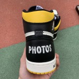 Authentic Air Jordan 1 NRG “No L’s” Black Yellow