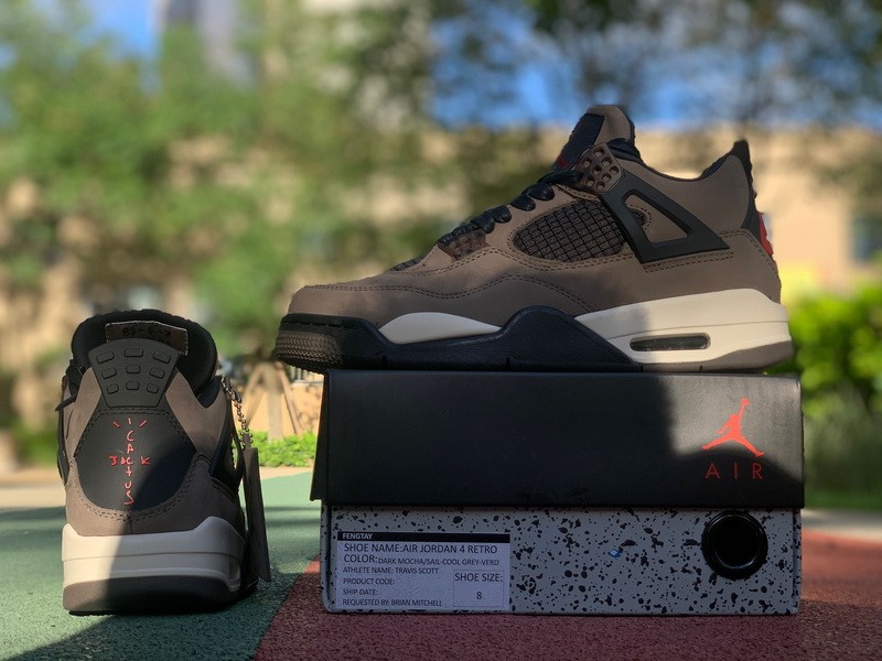 travis scott jordan 4 grey