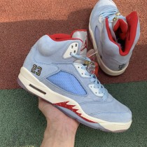 Authentic Trophy Room x Air Jordan 5 “Ice Blue”