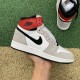 Authentic Air Jordan 1 High OG“ Light Smoke Grey” GS
