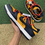 Authentic OFF-WHITE x Nike Dunk Low “University Gold” GS