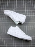 Air Jordan 1 Low Triple White Tumbled Leather