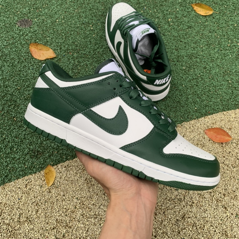 Nike dunk spartan green low Clearance