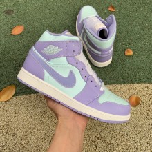 Air Jordan 1 Mid Purple Aqua