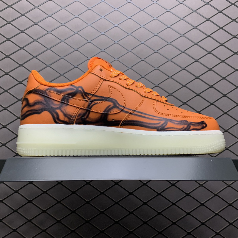 Nike Air Force 1 Low Orange Skeleton