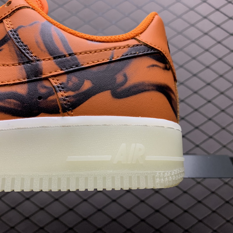 Nike Air Force 1 Low Orange Skeleton