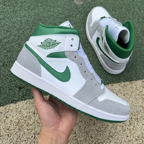  Air Jordan 1 Mid SE Grey Green