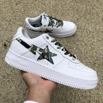 A Bathing Ape Bape Sta Low White ABC Camo Green