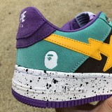  A Bathing Ape Bape Sta Teal Brown Yellow Suede