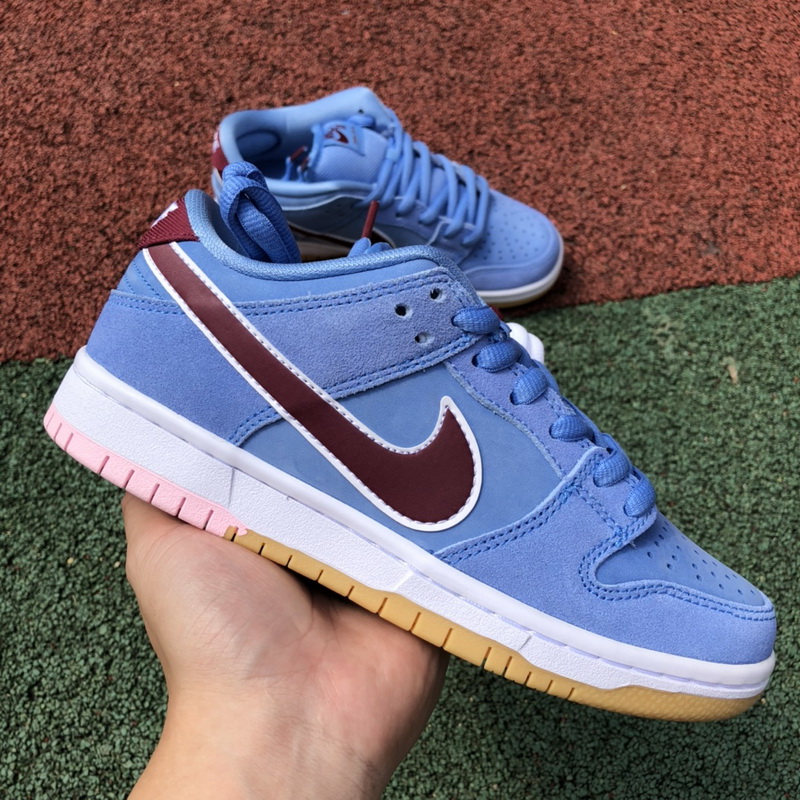 US$ 140.00 - Nike SB Dunk Low Valour Blue Team Maroon - www.omgow1688.ru