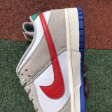 Nike Dunk Low Light Iron Ore Red Blue