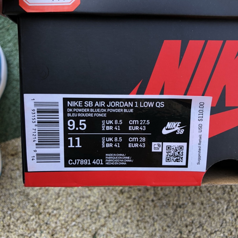 Jordan 1 Low SB UNC