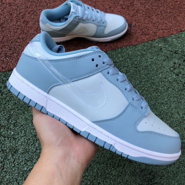 Nike Dunk Low Clear Blue Swoosh