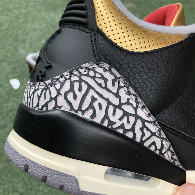 Jordan 3 Retro Black Cement Gold