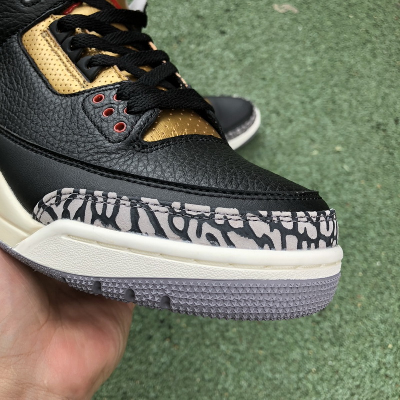 Jordan 3 Retro Black Cement Gold