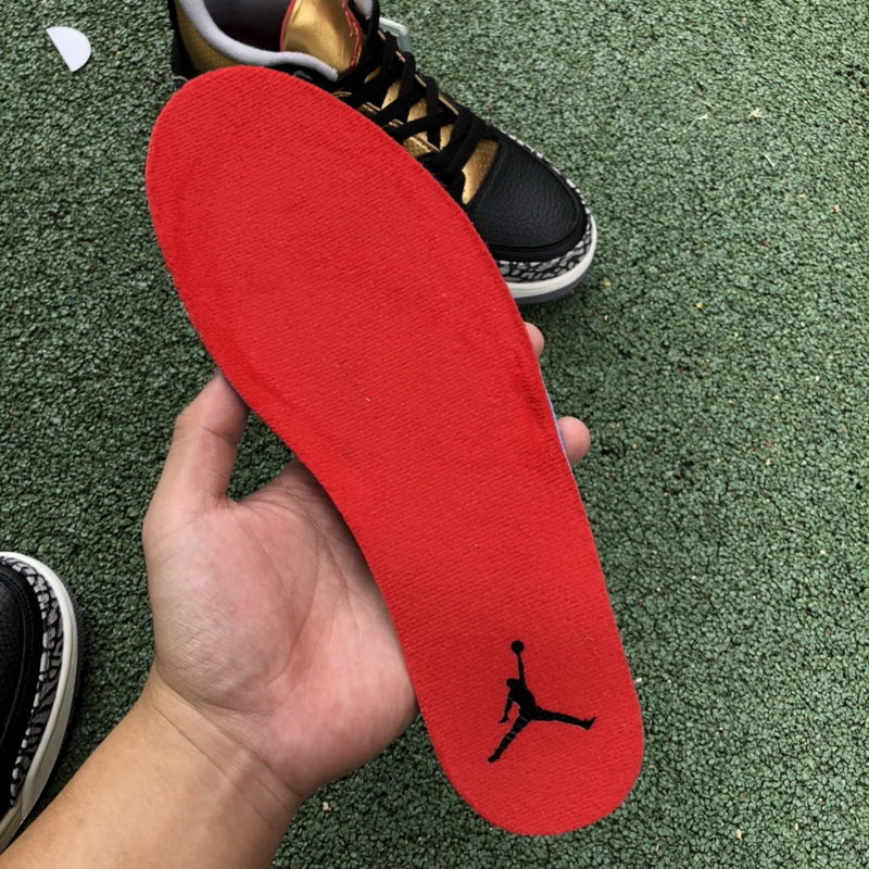 Jordan 3 Retro Black Cement Gold