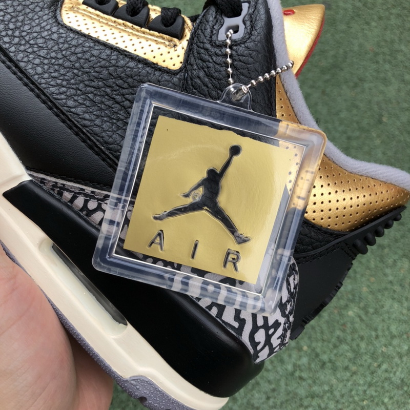 Jordan 3 Retro Black Cement Gold