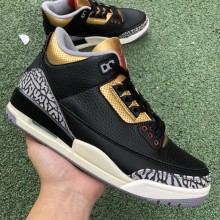 Jordan 3 Retro Black Cement Gold