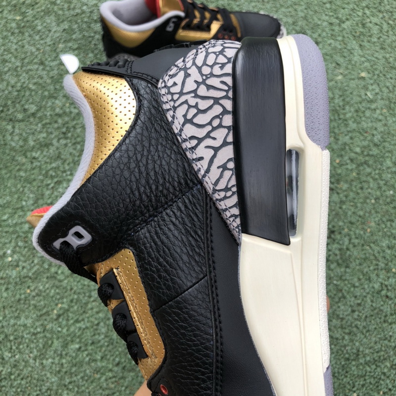 Jordan 3 Retro Black Cement Gold