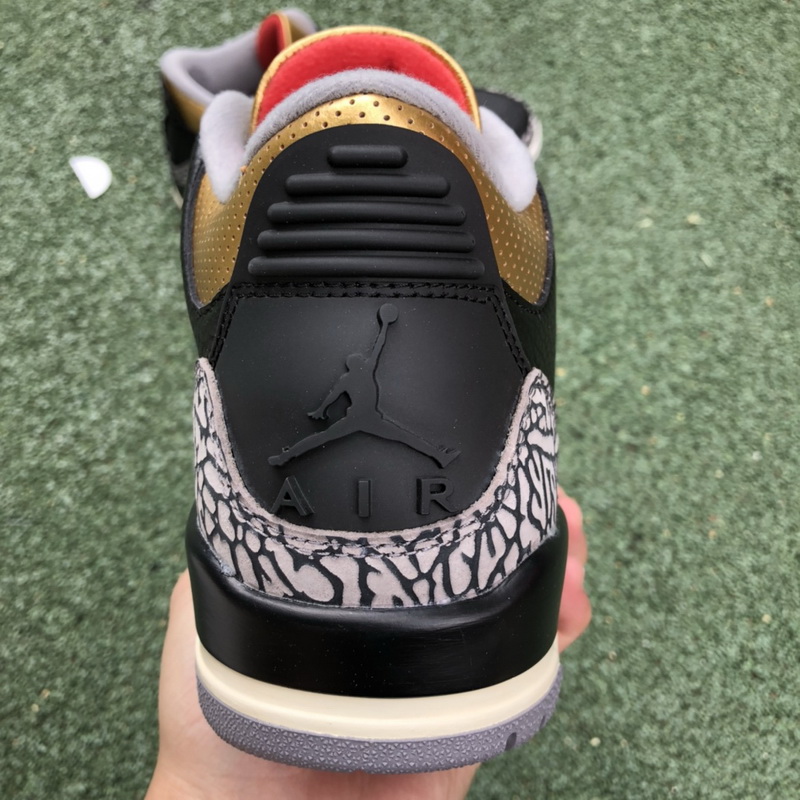 Jordan 3 Retro Black Cement Gold