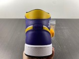  Jordan 1 Mid Lakers (2022)