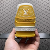  Louis Vuitton Trainer Yellow Monogram Denim White