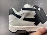 OFF-WHITE Out Of Office OOO 30 MM Low Tops Black White Blue