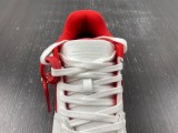 OFF-WHITE Out Of Office  OOO  Low Tops White Red