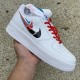 Nike Air Force 1 Low '07 Quadruple Swoosh White Navy Crimson
