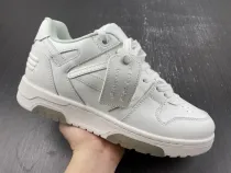 OFF-WHITE Out Of Office OOO Low Tops Triple White