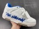 OFF-WHITE Out Of Office  OOO  Low Tops For Walking White White Dark Blue SS22