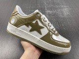  A Bathing Ape Bape Sta Patent Leather White Khaki