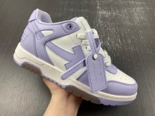 OFF-WHITE Out Of Office Calf Leather White Lilac