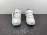 OFF-WHITE Out Of Office OOO Low Tops White Iridescent Blue