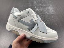 OFF-WHITE Out Of Office  OOO  Low Tops White Grey 2021