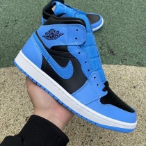  Jordan 1 Mid University Blue Black