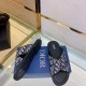 Dior Alias Sandals Blue Oblique