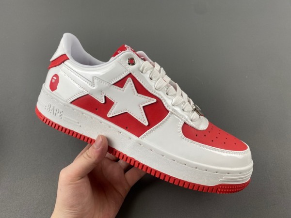 A Bathing Ape Bape Sta Low #6 Red