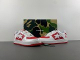 A Bathing Ape Bape Sta Low #6 Red
