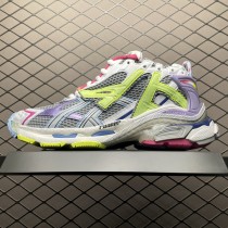 Balenciaga Runner Leather Free Grey Light Purple Neon Yellow White