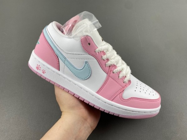 Jordan 1 Low SE Paw Print Pink Foam