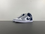 Jordan 1 Mid Wolf Grey Midnight Navy