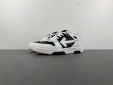 OFF-WHITE Out Of Office OOO Low Tops Black White