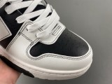 OFF-WHITE Out Of Office OOO Low Tops Black White