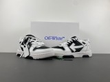 OFF-WHITE Out Of Office OOO Low Tops Black White